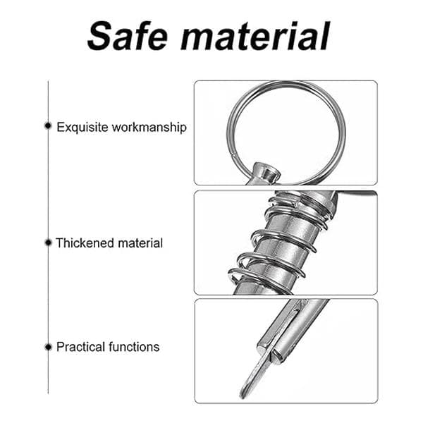 Båd Pin Quick Release Pin 1/4\" x 1\" med Drop Cam og Spring med Trækring