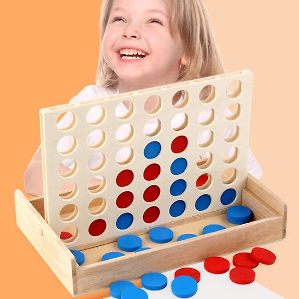 Jättimäinen 4 Suorassa Matkakassilla - Puinen Connect 4 -peli lapsille, perheelle ja aikuisille - Ulko-/sisäkäyttöön sopiva jättimäinen Neljä Suorassa, 4 Suorassa, Matkapelit, Boa