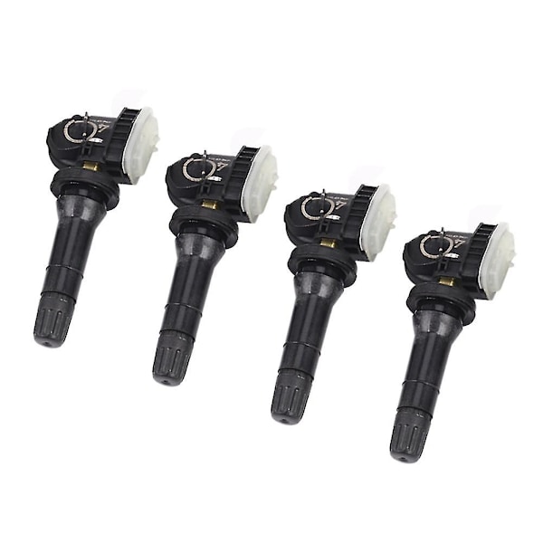 4 st 13506028 433MHz TPMS Däcktrycksensor Däcktrycksventil för Opel Adam Ampera 13598773 BlackSilver