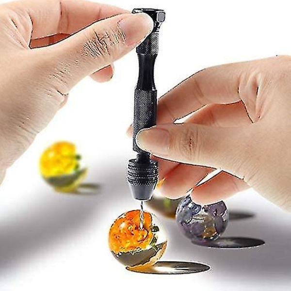 21-delars Stiftstädset Inkluderar Handborr Stiftstäd Och 20 Mini Twist Borr (0,3-1,6mm) [Fri Frakt]