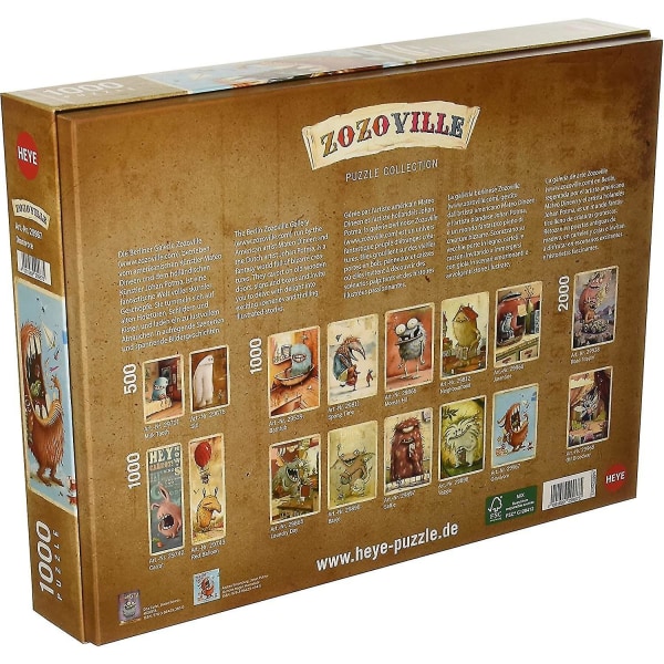 Heye Zozoville Omnivore Jigsaw Puzzle (1000 brikker)