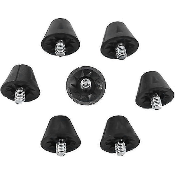 25 st. Ersättningsdubbar för fotboll Svarta fotbollsdubbar 13 mm Plastdubbar för fotbollsskor Halksäkra metalldubbar Fotbollsskor för vuxna barn Soc style7863