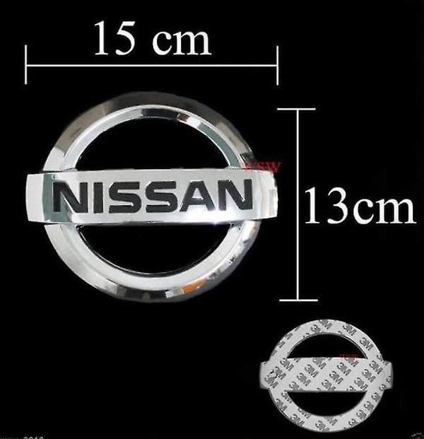 Nissan Emblem Krom 15cm X 13cm Bakluke