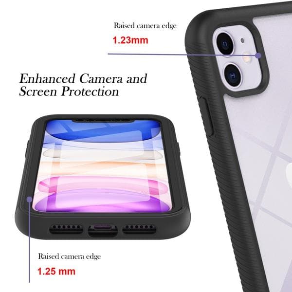 Iskunkestävä Edge-kuori iPhone 11 Musta