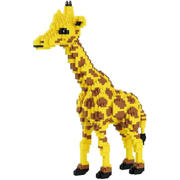 Sæt med 1350 Mini Building Animal Bricks KLJM-08 (Giraffe)