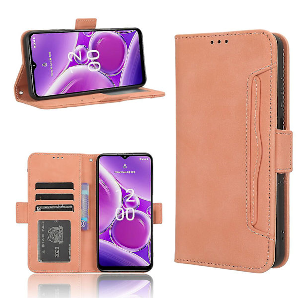 Case Nokia G42 5g cover Säädettävä irrotettava korttipidike Magneettisesti suljettava nahkalompakko Yhteensopiva Nokia G42 5g case kanssa Pink