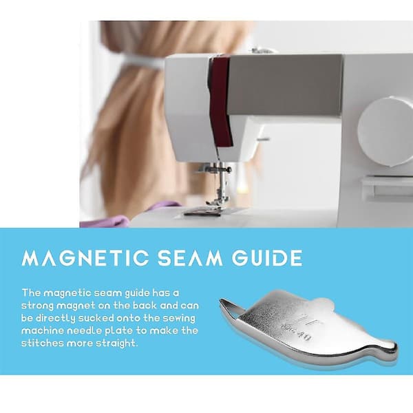 6 stk. Magnetisk sømguide Stærk magnet Sømguide Trykfødder Symaskine til symaskiner Par