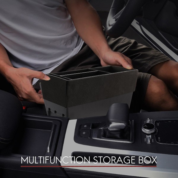 För Sport 2015 2016 2017 Bilstyling Plastkonsol Multifunktionsförvaringsbox Telefonbricka Tillbehör