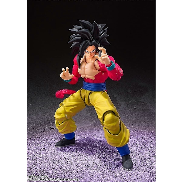 Bandai Tamashii Nations SH Figuarts Broly \"Dragon Ball Z\" Actionfigur Transparent støtte Super four Goku