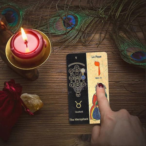 78 Kort Kabbalistisk Tarot Kortdæk Sæt til Begyndere til Fest Spil