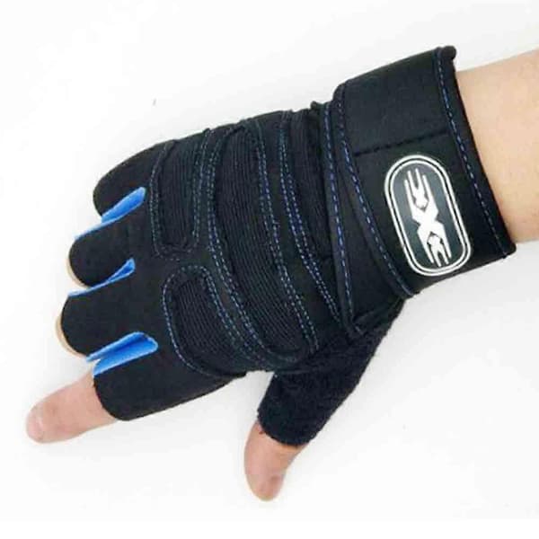 Utvidede håndledd halvfinger pustende utstyr trening sklisikre treningshansker Combination 2 Large