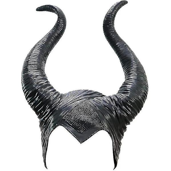 Halloween Maleficent Horn Hodebånd Cosplay Svart, Ond Maleficent Hodeplagg Ornament, Dame Kostyme Halloween Maleficent Horn Hodebånd Cosplay Bl