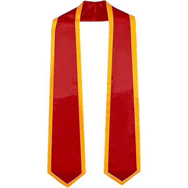 Eksamenssjal Sateng - Moderne Ensfarget Eksamenssjal Æressjal Student Eksamenssjal | 183 cm Langt Unisex Ensfarget Eksamenssjal Voksen Ensfarget