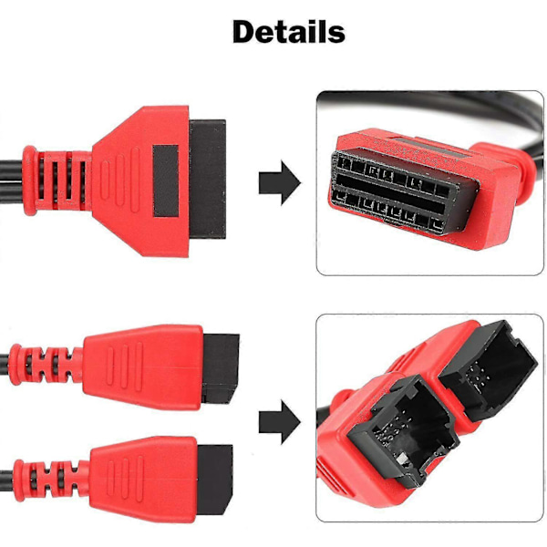 Adapterkabel 12+8 för CHRYSLER Autel MaxiSys Pro MS908P MS906 MK908P