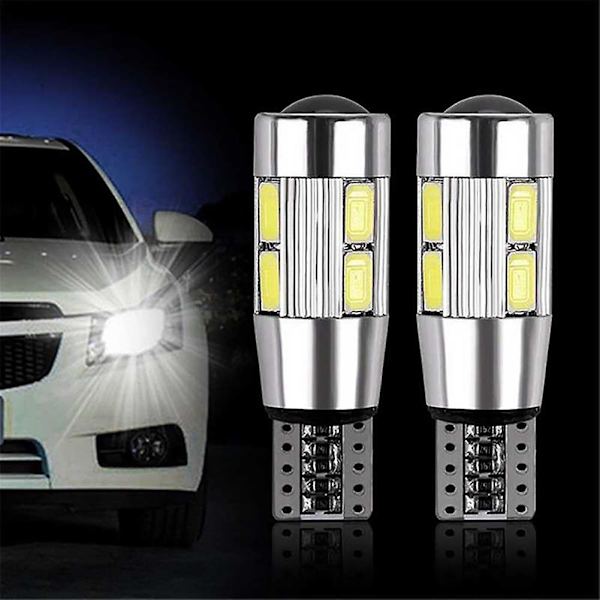 2st T10 W5w 5630 10led Canbus Inget Fel Auto Bil Sido Kil Bredd Lampa