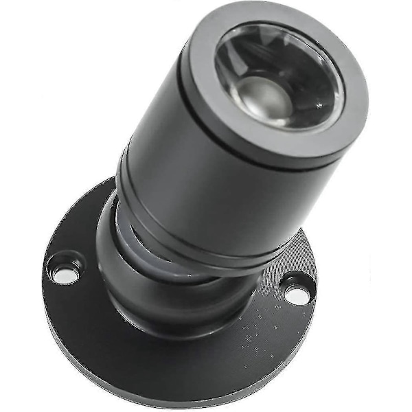 Mini LED Downlight 1w Forsænket Loftspot Med Driver 100-265v AC 10 stk. [Energiklasse A+] (sort, varmt lys)
