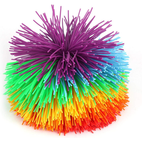 bollar stora apaformade bollar, silikonstruktur, stressavlastare, färgglad regnbågssensorisk leksak, bollform