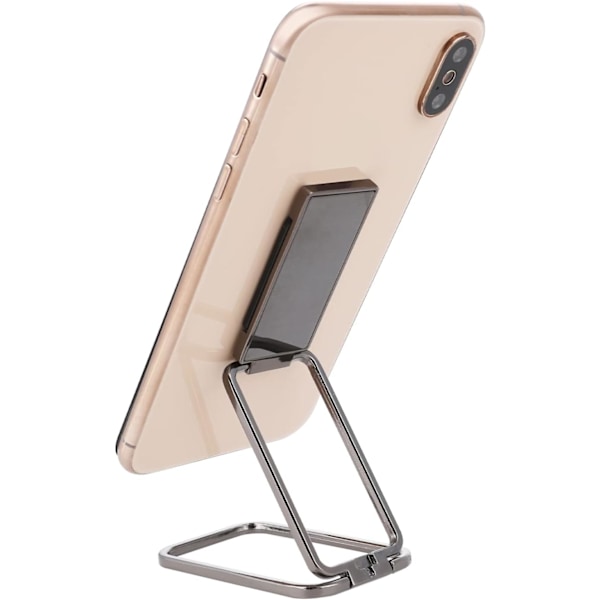 Mobiltelefonringhållare, 360 graders rotation, hopfällbar metall, ultratunn mobiltelefon baksidesklämma, justerbar för magnetisk bilhållare.