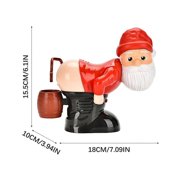 Automatic Christmas Bubble Machine with Lights, Music and Funny Santa Bubbles - 60ml Bubbles