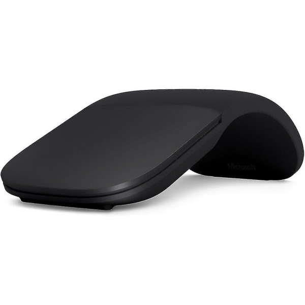 Arc Mouse - Svart. Enkel, ergonomisk design, ultratunn, lätt, Bluetooth mus för PC/laptop,