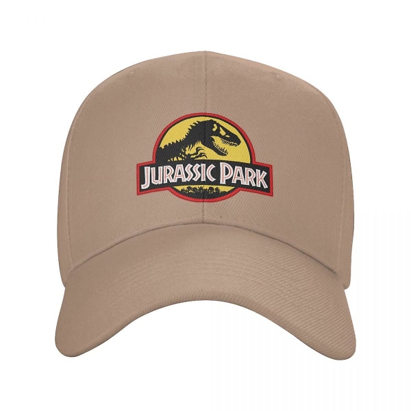 Custom Jurassic Park Dinosaur Print Baseball Cap Menn Dame Justerbar Dad Hat Streetwear Khaki Baseball Cap