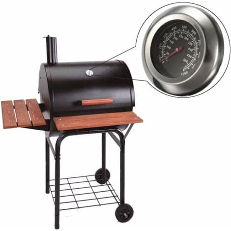 Grilltermometer i rostfritt stål, BBQ-grilltermometer med sond