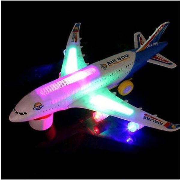 Elektrisk universalbeltemusikk Light Up Toy Airplane