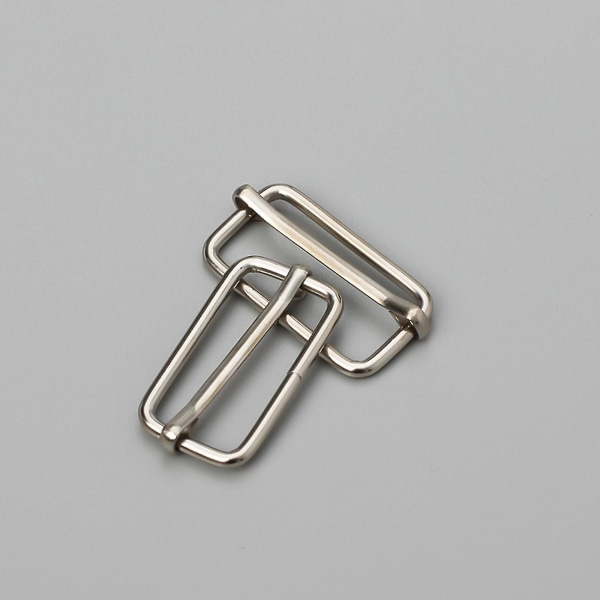 20st metallringar metall rektangeljusteringsslides Spänne Rulle Spänne Ring Pin 25mm