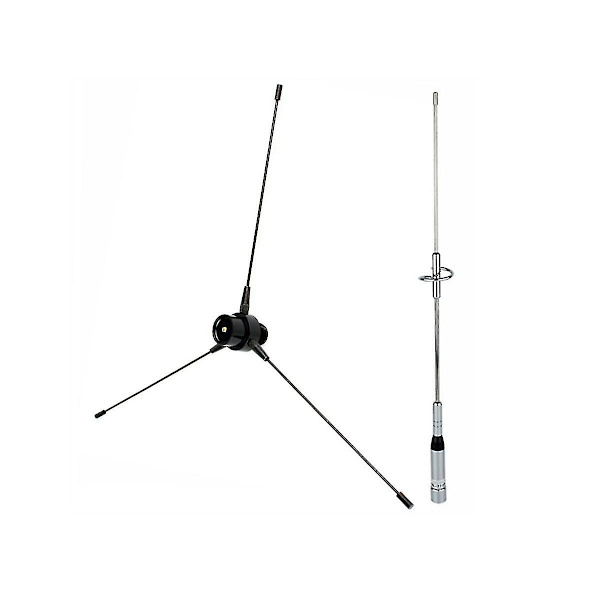 2 Sæt Elektronisk Tilbehør: 1 Sæt Antenne Uhf-f 10-1300mhz Antenne & 1 Sæt Dual Band Antenne Uhf / Vhf 144/430mhz 2.15