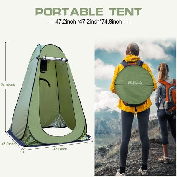 Pop Up-tält, Dusch-tält, Bärbart Badrum för Utomhuscamping