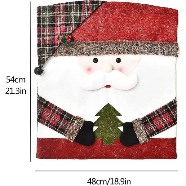 6-pack julstolsryggar 54 x 48 cm