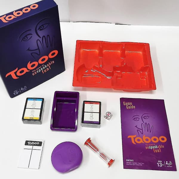 Taboo-peli Klassinen Tiimalasilla Ajoitettava Perhelautapeli