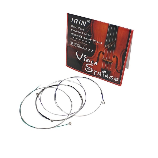 Viola Strings Erstatning komplet sæt rustfrit stål kerne Nikkelbelagt kugleende