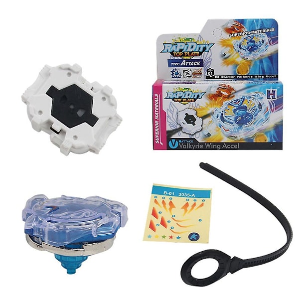 Gyro Tops Gyroskooppi Hyökkäys, dx Starter Valkyrie Wing Accel, lelut