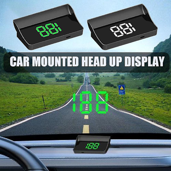 Bil Digital USB GPS Speedometer Head Up Display til biler m/ Hastighed Km/t Universal-xdd
