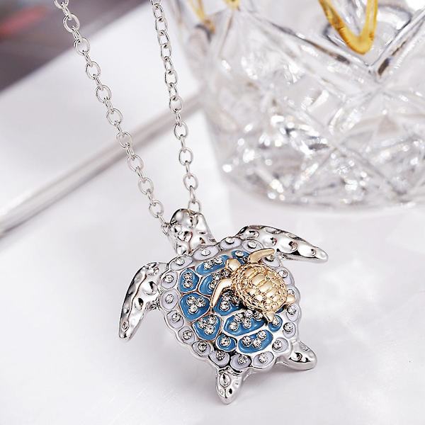 Rhinestone Halskæde Mode Smykker Kvinder Kæde Halskæde Strand Halskæder Kvinder Dyr Halskæde Skildpadde Halskæde