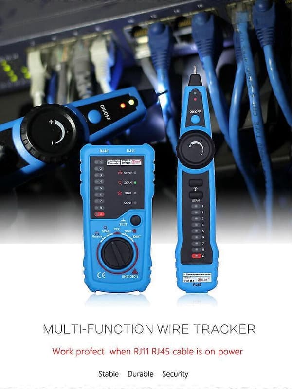 Netværkskabeltester Kabeltracker Telefonlinjefinder Tracer LAN til RJ11 RJ4nr