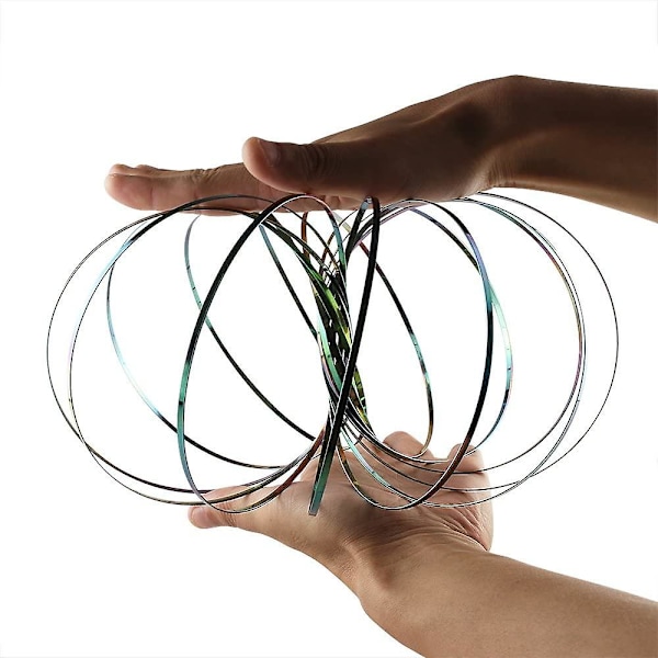 Generation Magic Flow Ring, 3D-jousimetallirengas, interaktiivinen kineettinen sormipeli, lievittää stressiä lapsille ja aikuisille