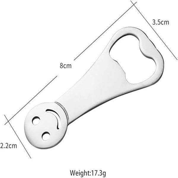 2-pack pullonavaajaa, söpö ruostumattomasta teräksestä valmistettu pullonavaaja keittiöön, B