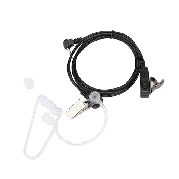 Bærbar 1-benet 2,5 mm rørhovedtelefon med PTT-mikrofon til Motorola 1-benede modeller Walkie Talkies