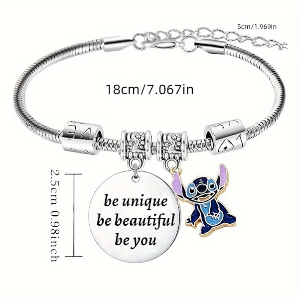 Rannekoru Korut Stitch Lahjat Stitch-ystäville Lahjat Ohana Tarkoittaa Perhe Rannekoru Stitch Korut Lahjat Naisille Tytöille Ystäville Ystävyysp