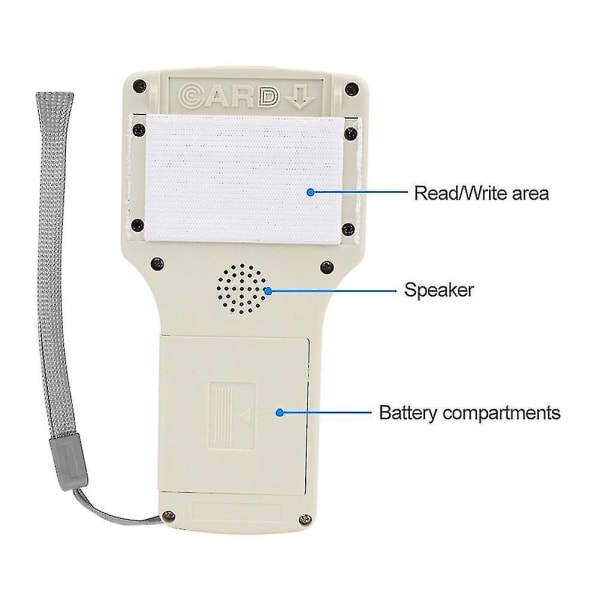 10 Frekvens Nfc Smart Card Reader Writer Rfid Kopimaskine Duplikator 125khz 13.56mhz Usb Kopier Krypteret