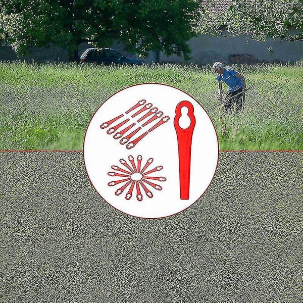80 kpl muoviset ruohotrimmerin vaihtoterät ruohonleikkurin terät Einhell-ruohonleikkuriin [ilmainen toimitus]