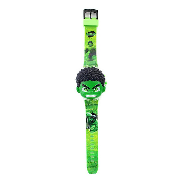 Børne Ur med Blinkende Lys Spiderman Musikure Lysende Gaver Hulk
