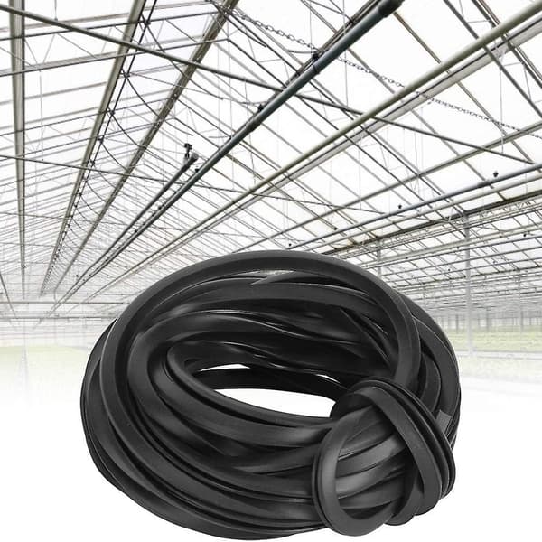 Gummistrimmel Drivhusgummi, Gummiglasering Sort Tilbehør til Glasforsegling (10m / 32. 10m / 32.8ft