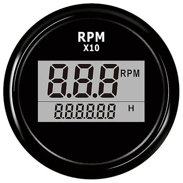 Veneen LED digitaalinen kierroslukumittari moottorin tuntimittari perämoottori matkailuauto RPM-mittari
