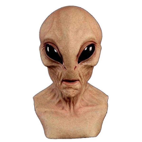 Skummel Latex UFO Storøyd Alien Hodemaske for Voksne Maskerade Kostymefest Cosplay A