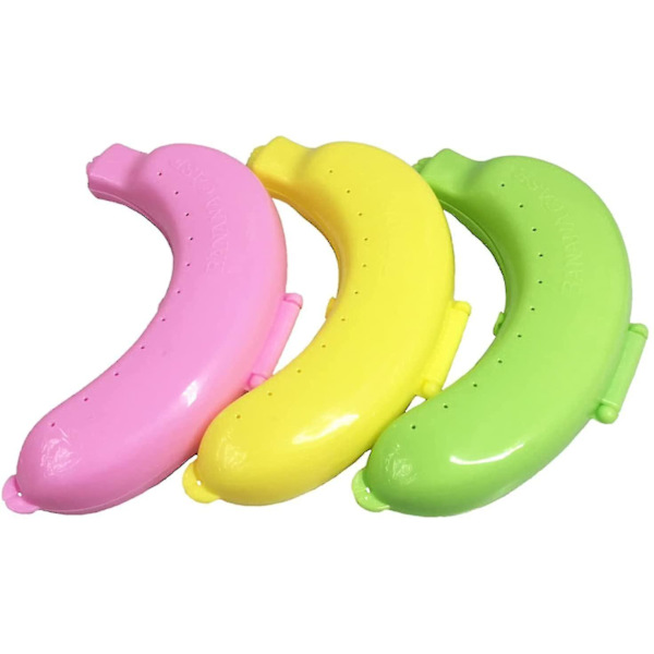 Oppbevaringsboks for banan, beskyttende boks for banan, bananbeholder i plast