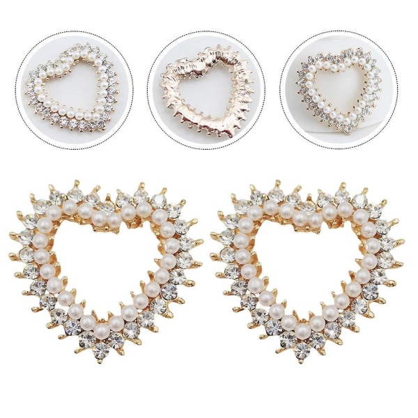 10 stk Negle smykker Sko Blomster Clip Hjerte Charms Negle Legering Charms Pendant Crystal Flatback Beads Crystal Halskæde Charms