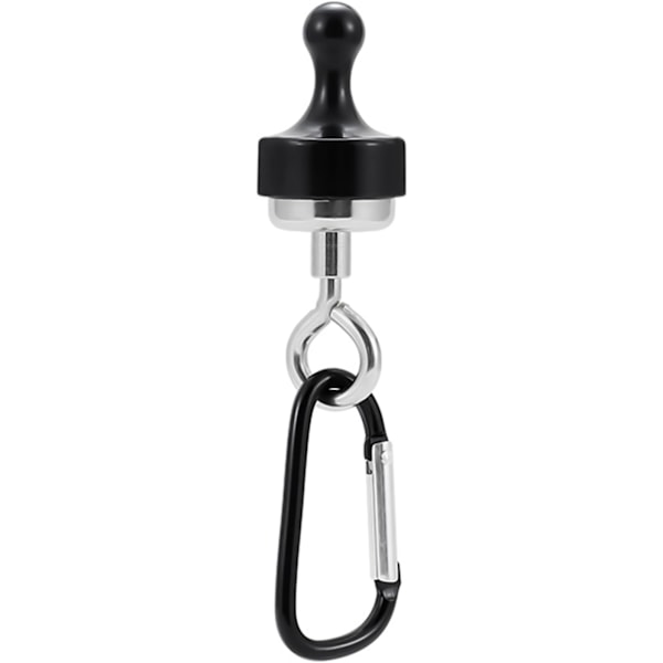 Magnetiska Krokar för Baldakin, Stark Magnetisk Kraftig Krok för Utomhusbruk, Magnetisk Krok för Järndörr, Multifunktionell Tältbaldakin (1, Svart)